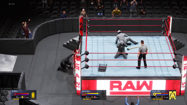 BRUTAL spot from three-way Extreme Rules match at the Jerma Rumble