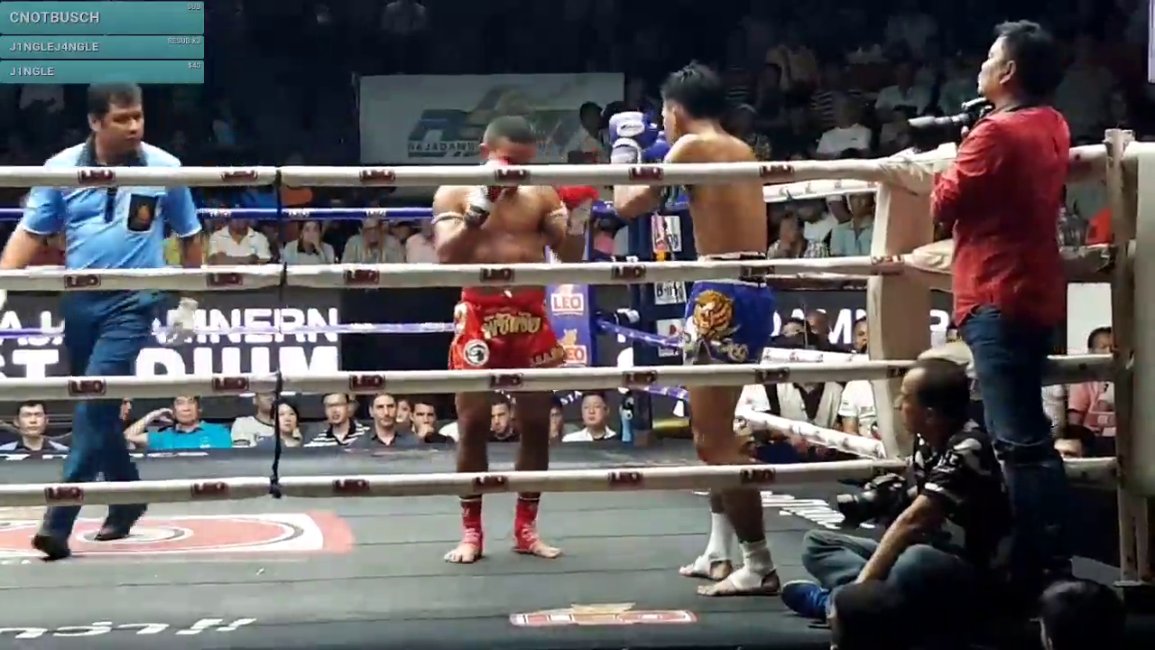 Muay Thai fighter's leg gets fucked up