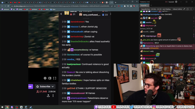 Hasan exposes his haters for completely doctoring fake messages in his Twitch chat
