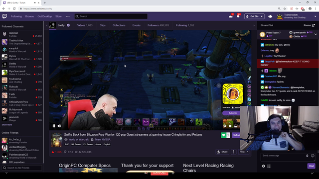 Trainwrecks gifts Swifty 10 subs