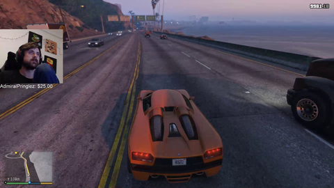 GTA NPC makes Pog stunt