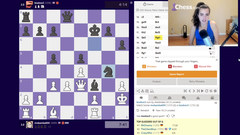 Boxbox rank 1300 beats Alexandra Botez decisively then ditches her for Pictionary
