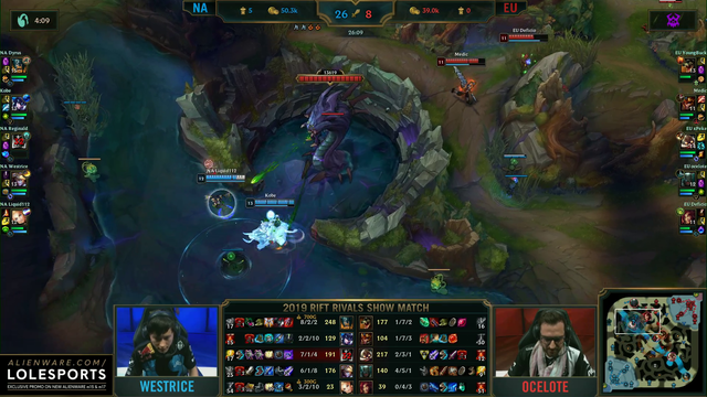 After 26 minutes, Liquid Steve (Owner of Team Liquid) hits his first lux ult [League Rift Rivals]