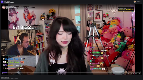 Emiru says Squeex is a cartoon character