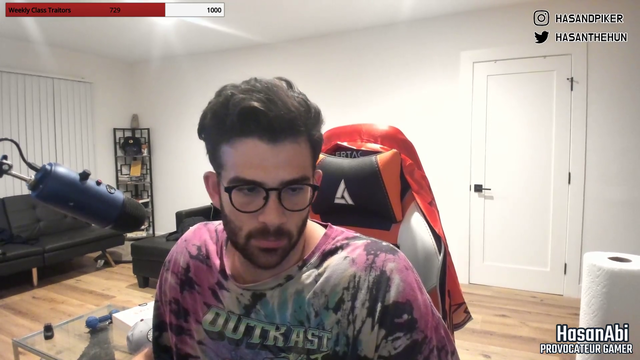 Hasan after playing a horror game