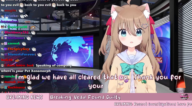 The twins run a flawless news broadcast
