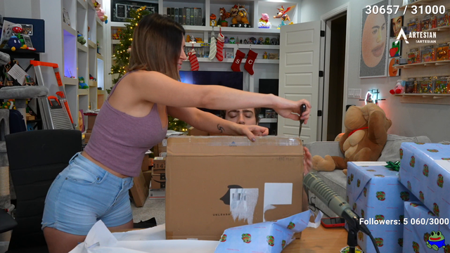 Miz gets a Belle Delphine collectors edition gift