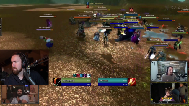 Soda's maid starts vacuuming during the 100K WoW Tournament