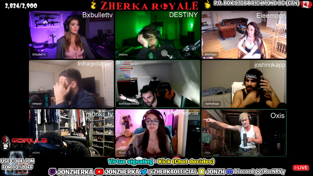 Jon kicks a guest after telling someone else he's gonna go 'Full Blizzard on her' and 'slap her ass'