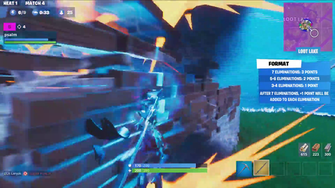 Guy gets 8 kills in 60 seconds in a server of nothing but professional Fortnite players. Serious esport btw