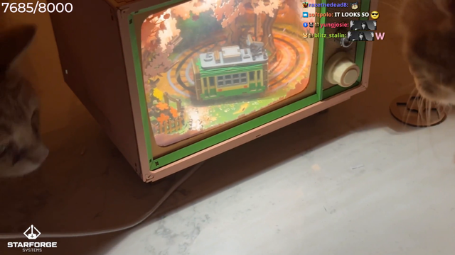 Emiru completes her moving train TV for ExtraEmily!