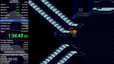 Massive clutch by earthbound speedrunner on run-ending fight