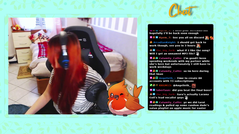 Bunny has a delicious meal on stream