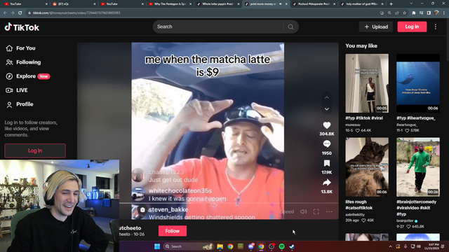 xQc on Pokimanes new cookies!