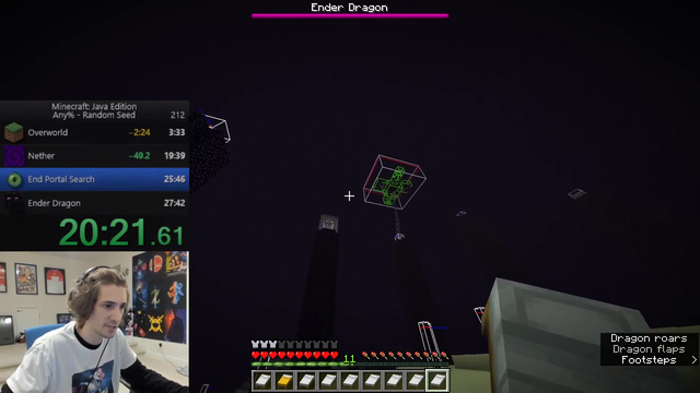 Bajs Back to MINECRAFT (xQc 20:45 Record)