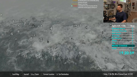 GinoMachino loses Skyrim 100% No Damage Run 20 hours in on the final split to the most bizarre glitch
