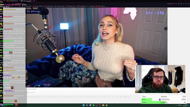 Chud logic reacts to Novaruu calling out Adrianah Lee and says Nova “got the call” from Mizkif suggesting that he made Nova go against Adrianah