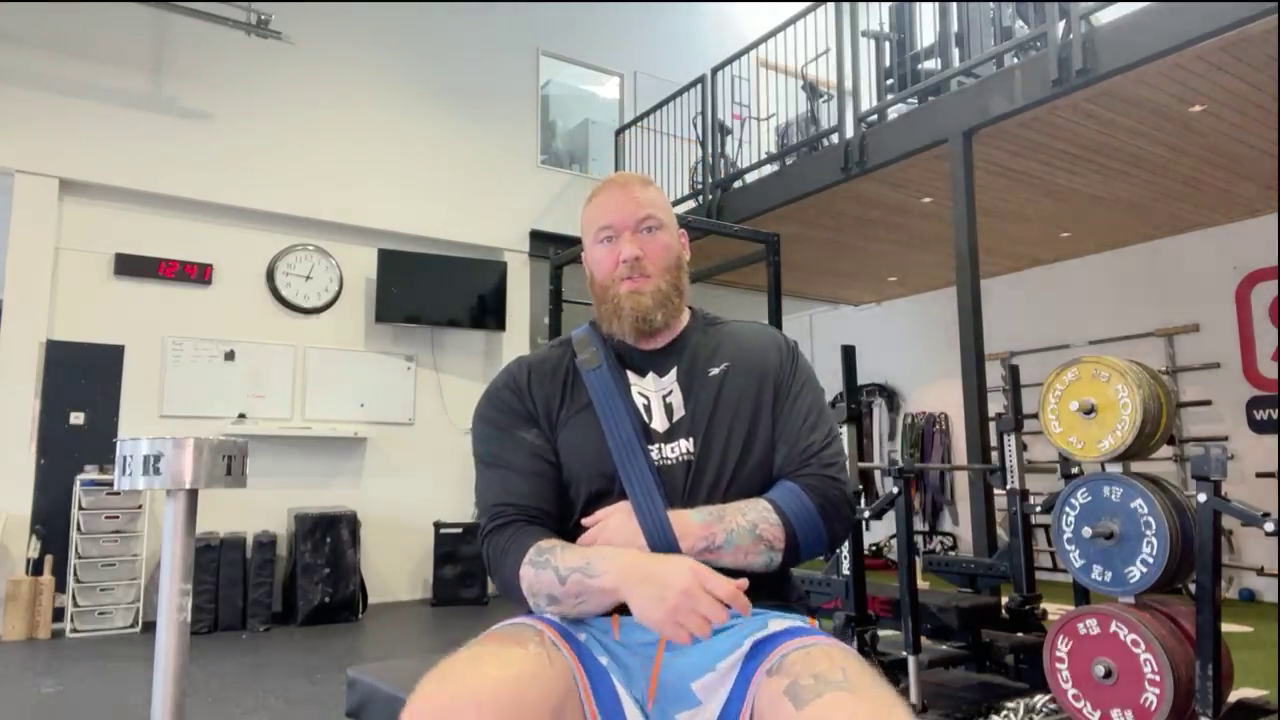 Hafthor gives an update on his injury