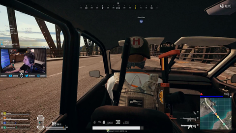 Shroud encounters a suicide bomber in PUBG