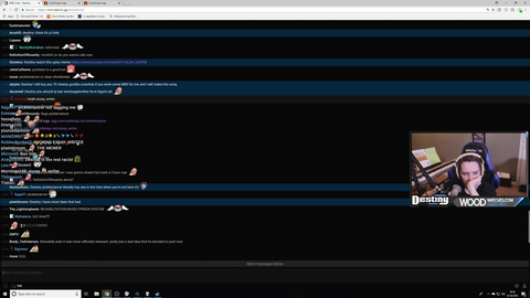 Destiny spots an upstanding member of his chat
