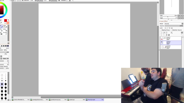 Greek draws his favorite thing in the whole world