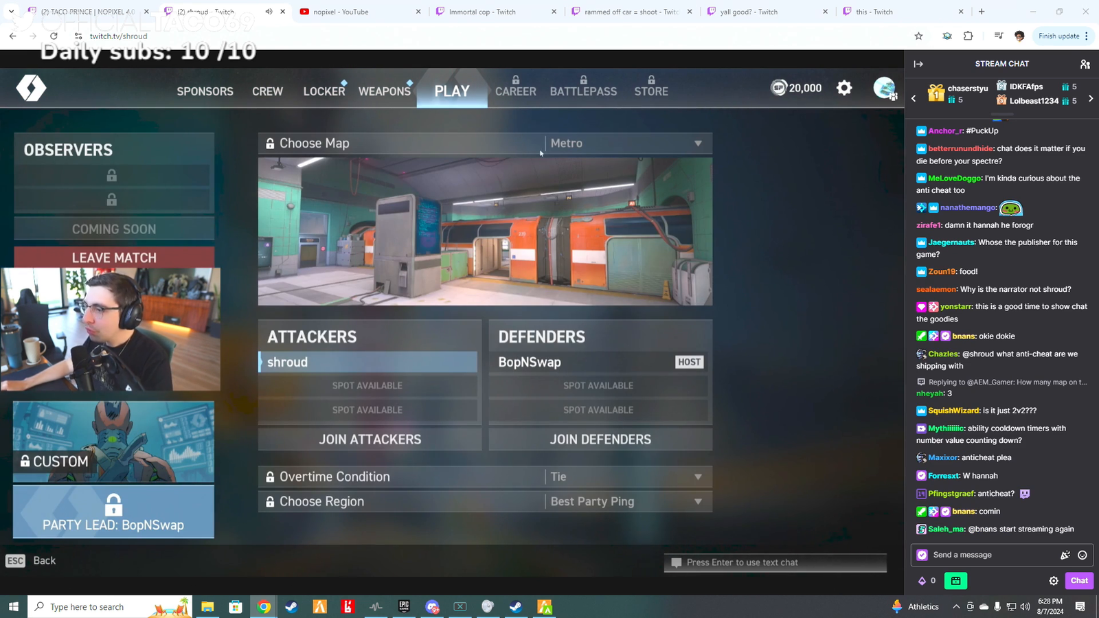 Shroud gives out Codes for the Beta to his New Game