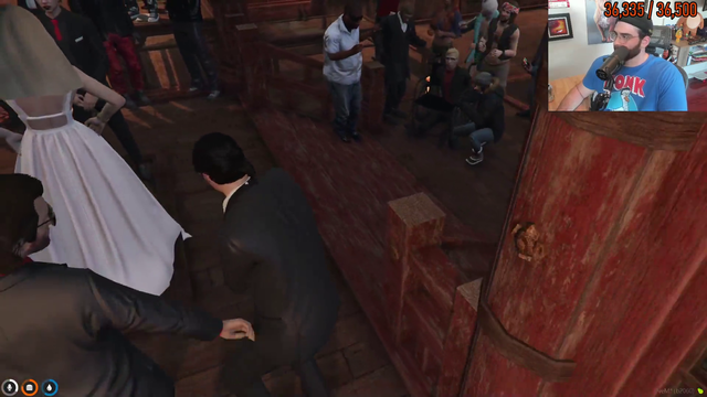 A real touching moment in the Rooster's Rest