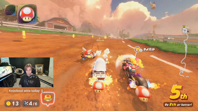 Mario Kart pro player shell-shocked