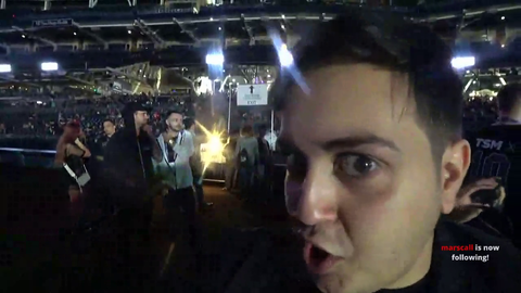 stranger gets triggered being recorded at twitch party