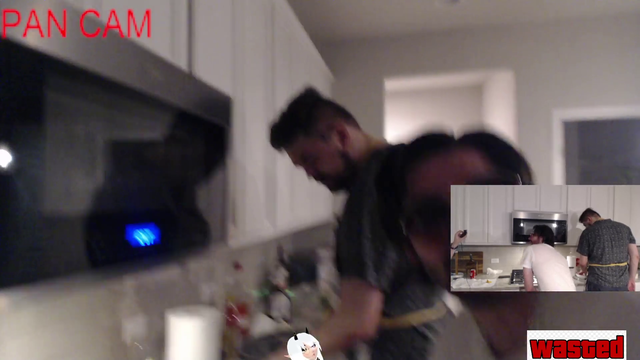 Furry King eating a dog food live on stream