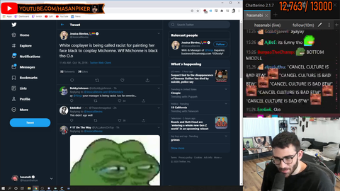Hasan on the people searching for old videos of Ninjas wife