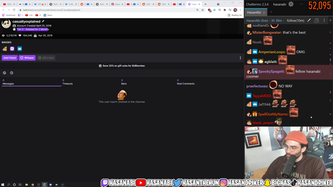 Hasan gets read like an open book.