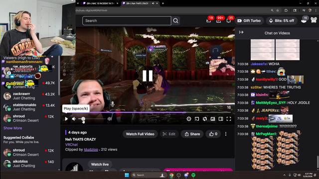 xqc gives his take on vrchat
