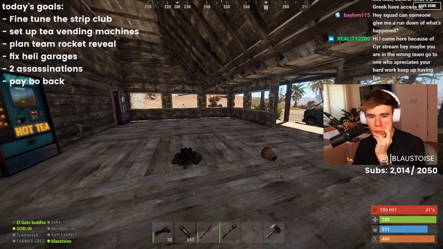 Blaustoise saying he wants to create a new Team Rocket without XQC and Greek