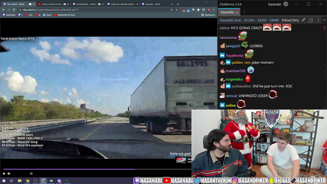 Hasan whispers school shooting joke, not knowing his gate is off with Ludwig present.