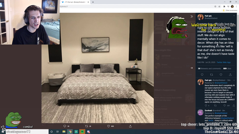 xQcOW - Adept calls out XQC on his interior design
