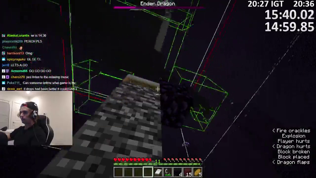 Dowsky 15:51 insane luck Minecraft speedrun