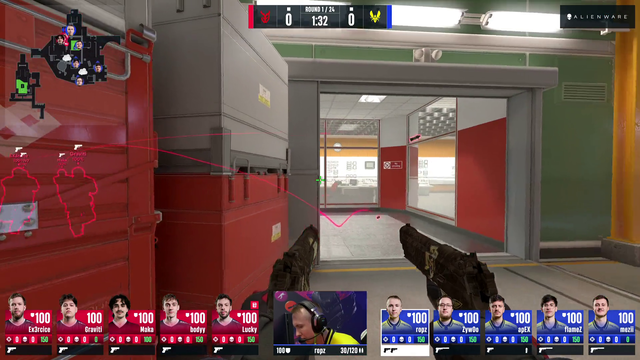 Ropz aces in 2 seconds with dualies