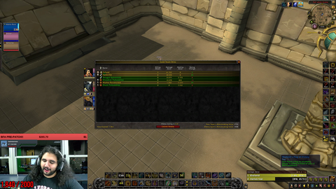Esfand shows us his wow classic waiting room FeelsGoodMan