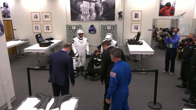 Elon Musk thanking the Astronauts for 1st SpaceX launch.