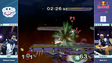 IBDW hits Hbox with the reverse pop off.