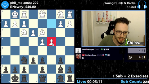 GothamChess does an XQC impression