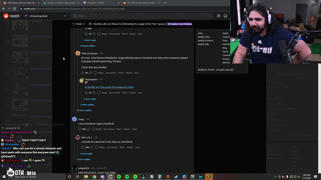 Esfand has beef with Clint Stevens