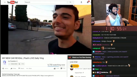 TriHex sees his face on Ice's car