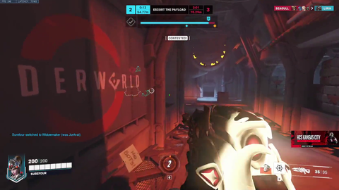 Surefour shows off his Widowmaker skills