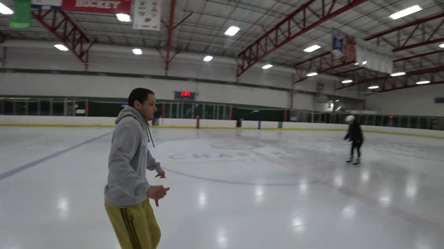 Erobb tries ice skating