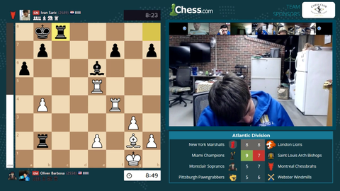 Player falls asleep in Pro Chess League