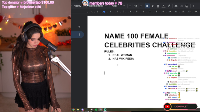 100 women challenge off to an interesting start