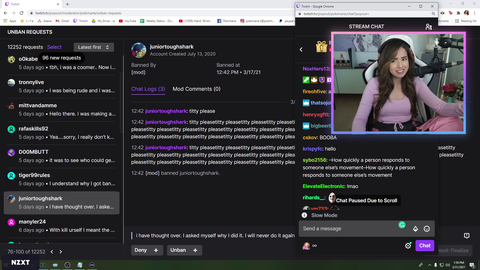 Poki asks mods how many users she has banned