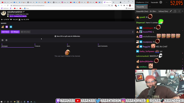Hasan is called out